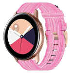 20 mm Nylon Gewebtes Uhrenarmband, für Samsung Galaxy Watch Active 2 44mm, für Samsung Galaxy Watch Active 40mm, für Samsung Galaxy Watch 42mm, für Samsung Gear Sport, für Samsung Gear S2 Classic