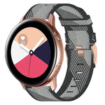 20 mm Nylon Gewebtes Uhrenarmband, für Samsung Galaxy Watch Active 2 44mm, für Samsung Galaxy Watch Active 40mm, für Samsung Galaxy Watch 42mm, für Samsung Gear Sport, für Samsung Gear S2 Classic