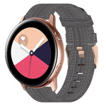 20 mm Nylon Gewebtes Uhrenarmband, für Samsung Galaxy Watch Active 2 44mm, für Samsung Galaxy Watch Active 40mm, für Samsung Galaxy Watch 42mm, für Samsung Gear Sport, für Samsung Gear S2 Classic