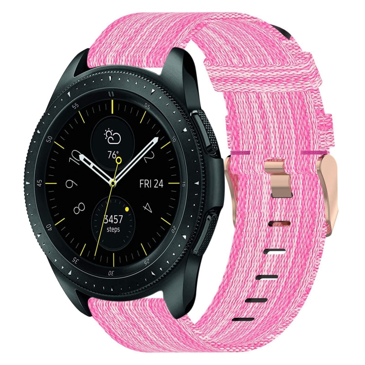 20 mm Nylon Gewebtes Uhrenarmband, für Samsung Galaxy Watch Active 2 44mm, für Samsung Galaxy Watch Active 40mm, für Samsung Galaxy Watch 42mm, für Samsung Gear Sport, für Samsung Gear S2 Classic