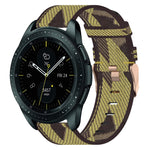 20 mm Nylon Gewebtes Uhrenarmband, für Samsung Galaxy Watch Active 2 44mm, für Samsung Galaxy Watch Active 40mm, für Samsung Galaxy Watch 42mm, für Samsung Gear Sport, für Samsung Gear S2 Classic