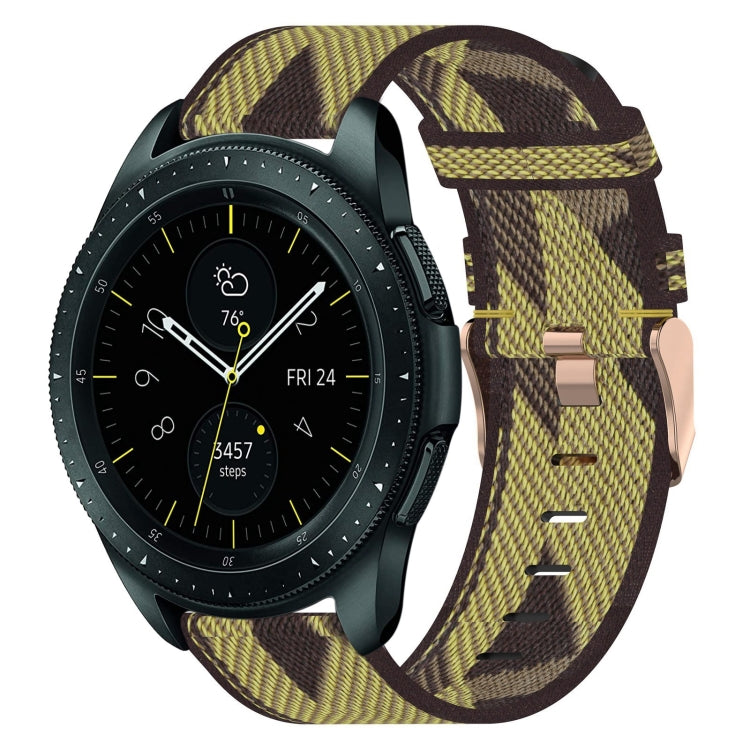 20 mm Nylon Gewebtes Uhrenarmband, für Samsung Galaxy Watch Active 2 44mm, für Samsung Galaxy Watch Active 40mm, für Samsung Galaxy Watch 42mm, für Samsung Gear Sport, für Samsung Gear S2 Classic