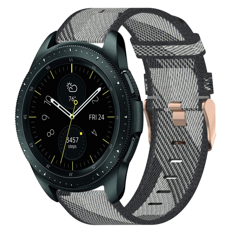 20 mm Nylon Gewebtes Uhrenarmband, für Samsung Galaxy Watch Active 2 44mm, für Samsung Galaxy Watch Active 40mm, für Samsung Galaxy Watch 42mm, für Samsung Gear Sport, für Samsung Gear S2 Classic