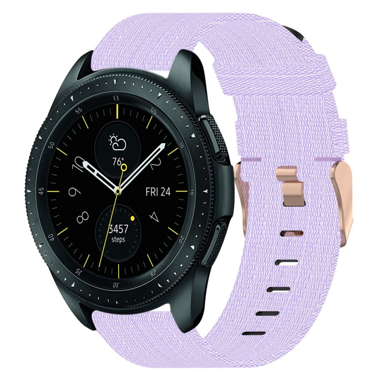 20 mm Nylon Gewebtes Uhrenarmband, für Samsung Galaxy Watch Active 2 44mm, für Samsung Galaxy Watch Active 40mm, für Samsung Galaxy Watch 42mm, für Samsung Gear Sport, für Samsung Gear S2 Classic