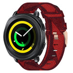 20 mm Nylon Gewebtes Uhrenarmband, für Samsung Galaxy Watch Active 2 44mm, für Samsung Galaxy Watch Active 40mm, für Samsung Galaxy Watch 42mm, für Samsung Gear Sport, für Samsung Gear S2 Classic