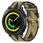 20 mm Nylon Gewebtes Uhrenarmband, für Samsung Galaxy Watch Active 2 44mm, für Samsung Galaxy Watch Active 40mm, für Samsung Galaxy Watch 42mm, für Samsung Gear Sport, für Samsung Gear S2 Classic