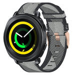 20 mm Nylon Gewebtes Uhrenarmband, für Samsung Galaxy Watch Active 2 44mm, für Samsung Galaxy Watch Active 40mm, für Samsung Galaxy Watch 42mm, für Samsung Gear Sport, für Samsung Gear S2 Classic