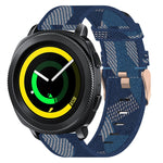 20 mm Nylon Gewebtes Uhrenarmband, für Samsung Galaxy Watch Active 2 44mm, für Samsung Galaxy Watch Active 40mm, für Samsung Galaxy Watch 42mm, für Samsung Gear Sport, für Samsung Gear S2 Classic
