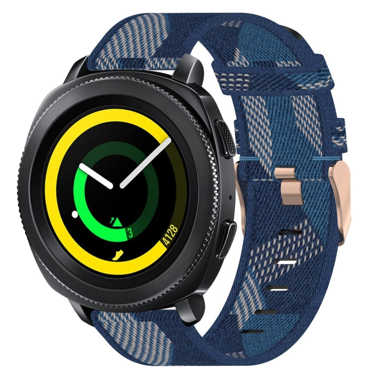 20 mm Nylon Gewebtes Uhrenarmband, für Samsung Galaxy Watch Active 2 44mm, für Samsung Galaxy Watch Active 40mm, für Samsung Galaxy Watch 42mm, für Samsung Gear Sport, für Samsung Gear S2 Classic
