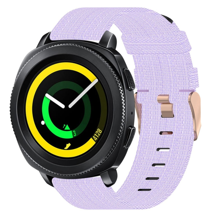 20 mm Nylon Gewebtes Uhrenarmband, für Samsung Galaxy Watch Active 2 44mm, für Samsung Galaxy Watch Active 40mm, für Samsung Galaxy Watch 42mm, für Samsung Gear Sport, für Samsung Gear S2 Classic