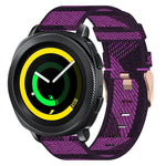 20 mm Nylon Gewebtes Uhrenarmband, für Samsung Galaxy Watch Active 2 44mm, für Samsung Galaxy Watch Active 40mm, für Samsung Galaxy Watch 42mm, für Samsung Gear Sport, für Samsung Gear S2 Classic