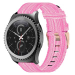 20 mm Nylon Gewebtes Uhrenarmband, für Samsung Galaxy Watch Active 2 44mm, für Samsung Galaxy Watch Active 40mm, für Samsung Galaxy Watch 42mm, für Samsung Gear Sport, für Samsung Gear S2 Classic