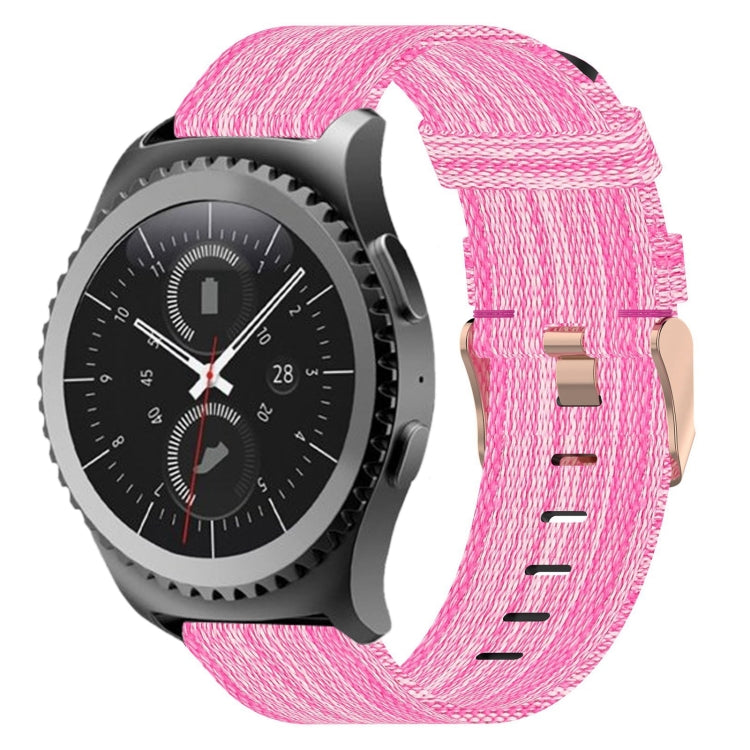 20 mm Nylon Gewebtes Uhrenarmband, für Samsung Galaxy Watch Active 2 44mm, für Samsung Galaxy Watch Active 40mm, für Samsung Galaxy Watch 42mm, für Samsung Gear Sport, für Samsung Gear S2 Classic