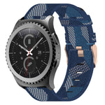 20 mm Nylon Gewebtes Uhrenarmband, für Samsung Galaxy Watch Active 2 44mm, für Samsung Galaxy Watch Active 40mm, für Samsung Galaxy Watch 42mm, für Samsung Gear Sport, für Samsung Gear S2 Classic