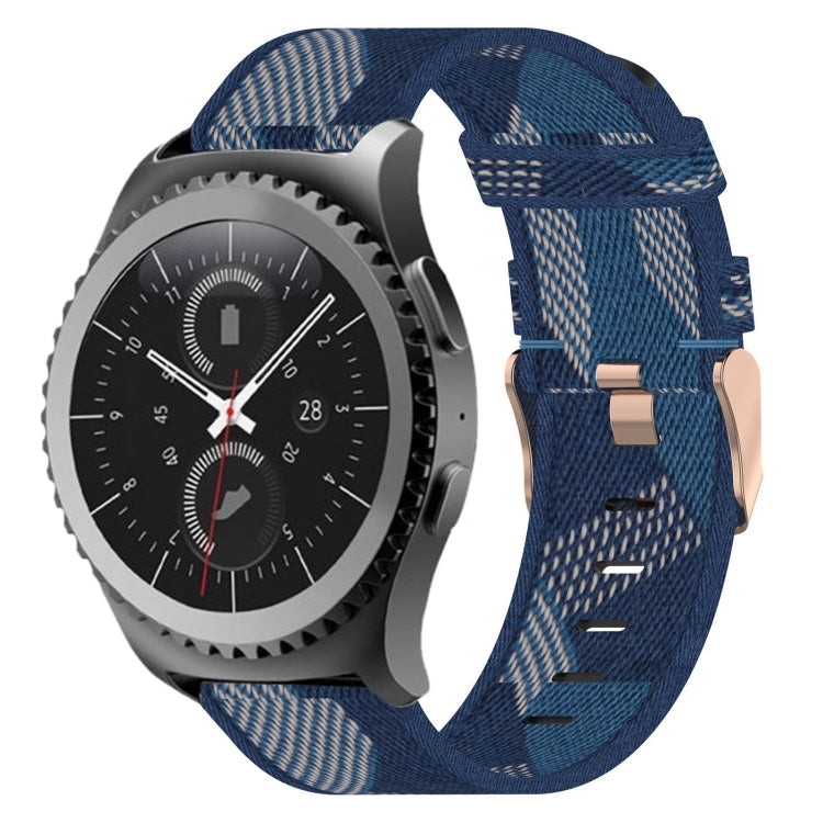 20 mm Nylon Gewebtes Uhrenarmband, für Samsung Galaxy Watch Active 2 44mm, für Samsung Galaxy Watch Active 40mm, für Samsung Galaxy Watch 42mm, für Samsung Gear Sport, für Samsung Gear S2 Classic