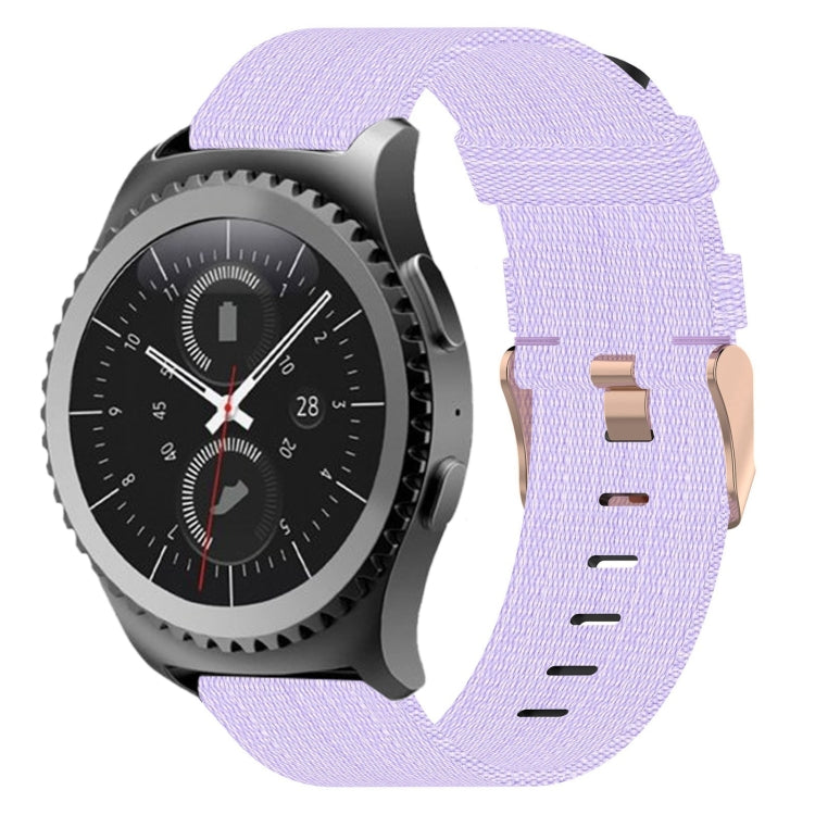 20 mm Nylon Gewebtes Uhrenarmband, für Samsung Galaxy Watch Active 2 44mm, für Samsung Galaxy Watch Active 40mm, für Samsung Galaxy Watch 42mm, für Samsung Gear Sport, für Samsung Gear S2 Classic