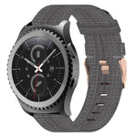 20 mm Nylon Gewebtes Uhrenarmband, für Samsung Galaxy Watch Active 2 44mm, für Samsung Galaxy Watch Active 40mm, für Samsung Galaxy Watch 42mm, für Samsung Gear Sport, für Samsung Gear S2 Classic