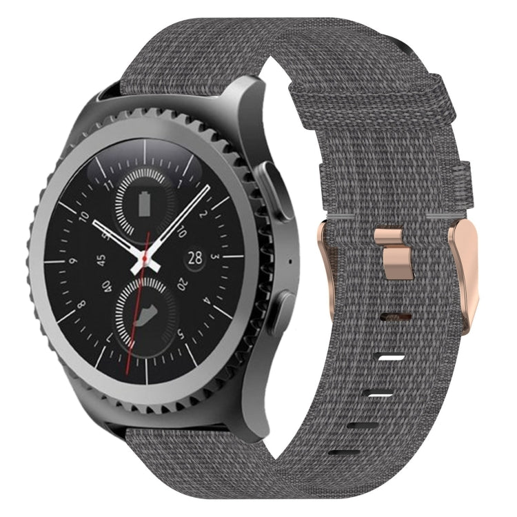 20 mm Nylon Gewebtes Uhrenarmband, für Samsung Galaxy Watch Active 2 44mm, für Samsung Galaxy Watch Active 40mm, für Samsung Galaxy Watch 42mm, für Samsung Gear Sport, für Samsung Gear S2 Classic