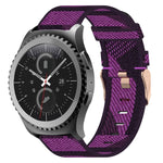 20 mm Nylon Gewebtes Uhrenarmband, für Samsung Galaxy Watch Active 2 44mm, für Samsung Galaxy Watch Active 40mm, für Samsung Galaxy Watch 42mm, für Samsung Gear Sport, für Samsung Gear S2 Classic