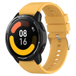 Hervorstehendes Kopf-Silikonarmband mit silberner Schnalle, für Samsung Galaxy Watch Active2 40mm/44mm 20mm, für Samsung Galaxy Watch Active 40mm 20mm, für Samsung Galaxy Watch 42mm 20mm, für Samsung Galaxy Gear Sport/S2 Classic 20mm