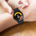 Hervorstehendes Kopf-Silikonarmband mit silberner Schnalle, für Samsung Galaxy Watch Active2 40mm/44mm 20mm, für Samsung Galaxy Watch Active 40mm 20mm, für Samsung Galaxy Watch 42mm 20mm, für Samsung Galaxy Gear Sport/S2 Classic 20mm