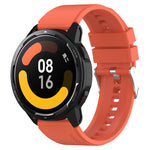 Hervorstehendes Kopf-Silikonarmband mit silberner Schnalle, für Samsung Galaxy Watch Active2 40mm/44mm 20mm, für Samsung Galaxy Watch Active 40mm 20mm, für Samsung Galaxy Watch 42mm 20mm, für Samsung Galaxy Gear Sport/S2 Classic 20mm