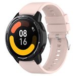 Hervorstehendes Kopf-Silikonarmband mit silberner Schnalle, für Samsung Galaxy Watch Active2 40mm/44mm 20mm, für Samsung Galaxy Watch Active 40mm 20mm, für Samsung Galaxy Watch 42mm 20mm, für Samsung Galaxy Gear Sport/S2 Classic 20mm