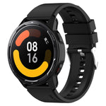 Hervorstehendes Kopf-Silikonarmband mit silberner Schnalle, für Samsung Galaxy Watch Active2 40mm/44mm 20mm, für Samsung Galaxy Watch Active 40mm 20mm, für Samsung Galaxy Watch 42mm 20mm, für Samsung Galaxy Gear Sport/S2 Classic 20mm