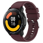 Hervorstehendes Kopf-Silikonarmband mit silberner Schnalle, für Samsung Galaxy Watch Active2 40mm/44mm 20mm, für Samsung Galaxy Watch Active 40mm 20mm, für Samsung Galaxy Watch 42mm 20mm, für Samsung Galaxy Gear Sport/S2 Classic 20mm