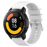 Silikonarmband mit hervorstehendem Kopf, silberne Schnalle, für Samsung Galaxy Watch 46 mm 22 mm