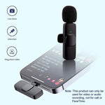 K9 Drahtloses Clip-On Auto-Sync Geräuschunterdrückendes Live Mini-Mikrofon mit 8-Pin Empfänger, K9IP-1