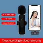K9 Drahtloses Clip-On Auto-Sync Geräuschunterdrückendes Live Mini-Mikrofon mit 8-Pin Empfänger, K9IP-1