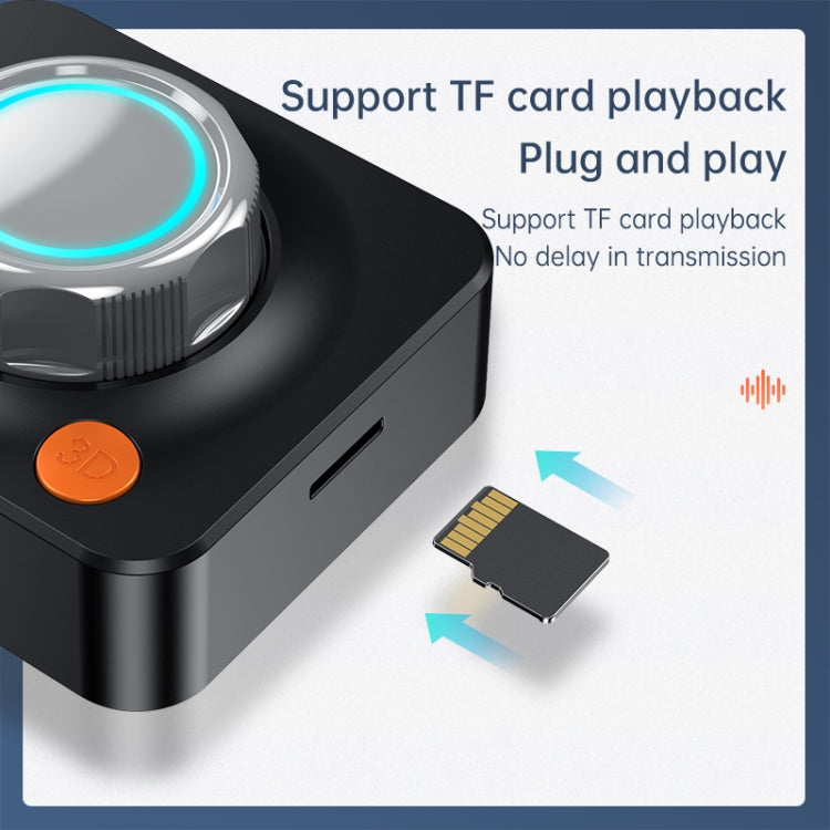 C39HD Bluetooth 5.1 Audioempfänger AUX Koaxial Faser Ausgang Unterstützt TF-Wiedergabe, Bluetooth 5.1 Audioempfänger
