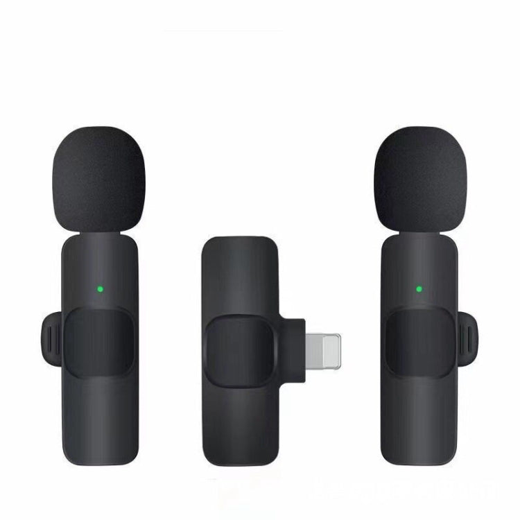 K9 Drahtloses Clip-On Auto Geräuschunterdrückendes Live Mini-Mikrofon für 8-Pin Gerät 2 in 1, K9IP-2