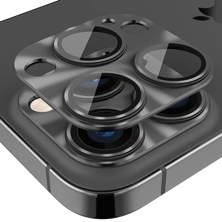 ENKAY Aluminiumlegierung Gehärtete Glasobjektiv-Schutzfolie Für iPhone 14 Pro / 14 Pro Max, Für iPhone 14 Pro / 14 Pro Max