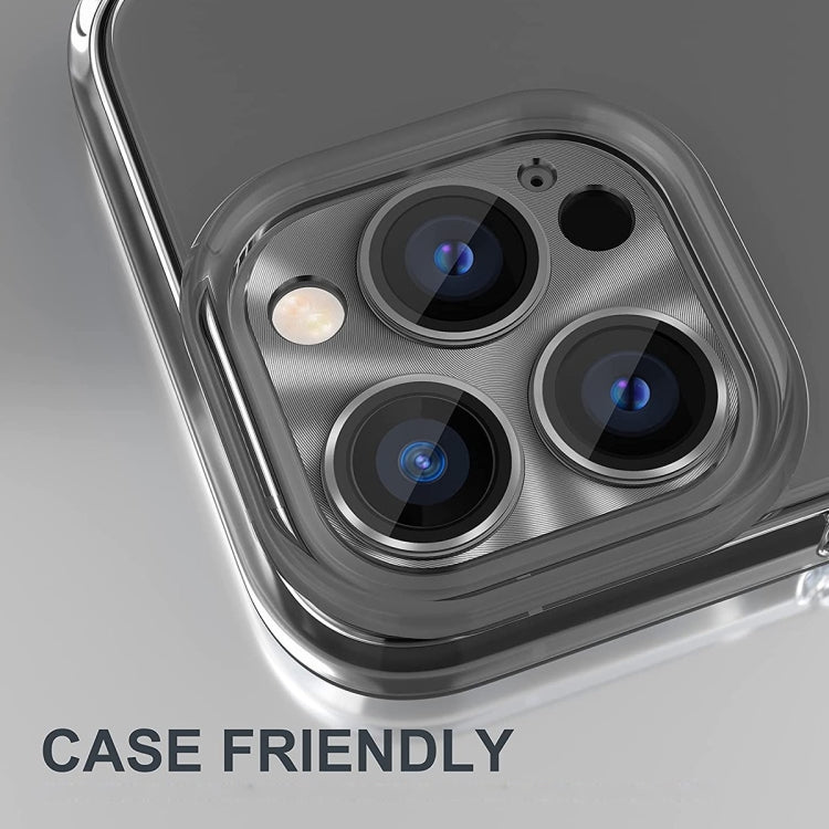 ENKAY Aluminiumlegierung Gehärtete Glasobjektiv-Schutzfolie Für iPhone 14 Pro / 14 Pro Max, Für iPhone 14 Pro / 14 Pro Max