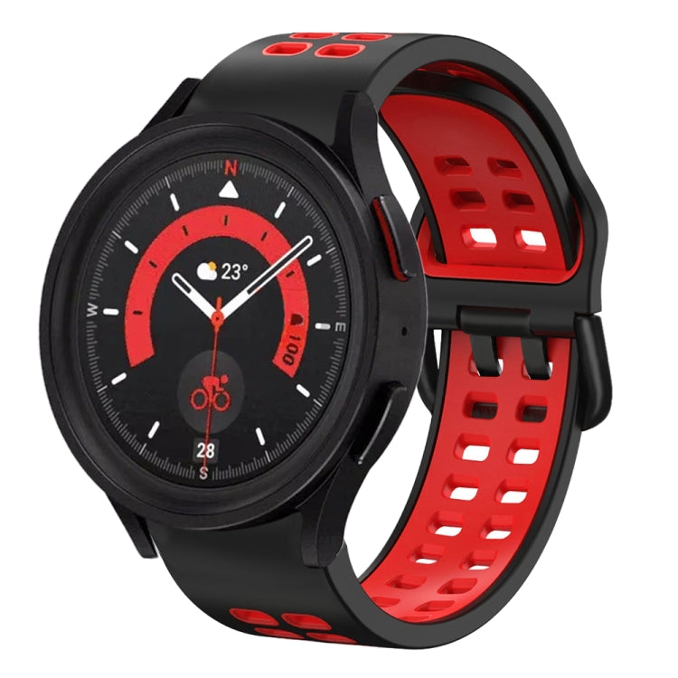 20mm Breathable Two-Color Silicone Watch Band, For Samsung Galaxy Watch 5  40mm, For Samsung Galaxy Watch 5  44mm