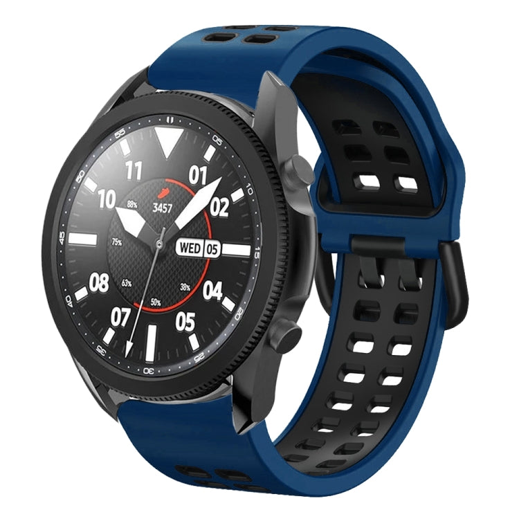 20mm Breathable Two-Color Silicone Watch Band, For Samsung Galaxy Watch 5 Pro  45mm, For Samsung Galaxy Watch 4 40mm