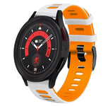 20mm Zweifarb-Silikon-Armband, für Samsung Galaxy Watch 5 40mm, für Samsung Galaxy Watch 5 44mm