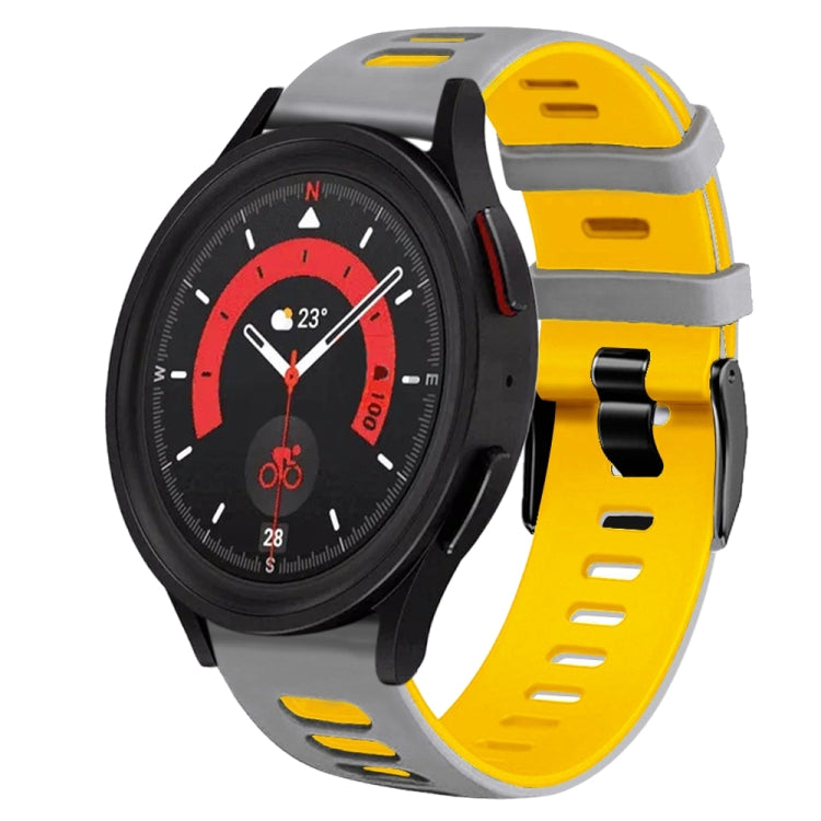 20mm Zweifarb-Silikon-Armband, für Samsung Galaxy Watch 5 40mm, für Samsung Galaxy Watch 5 44mm