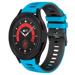 20mm Zweifarb-Silikon-Armband, für Samsung Galaxy Watch 5 40mm, für Samsung Galaxy Watch 5 44mm