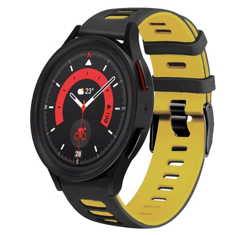 20mm Zweifarb-Silikon-Armband, für Samsung Galaxy Watch 5 40mm, für Samsung Galaxy Watch 5 44mm