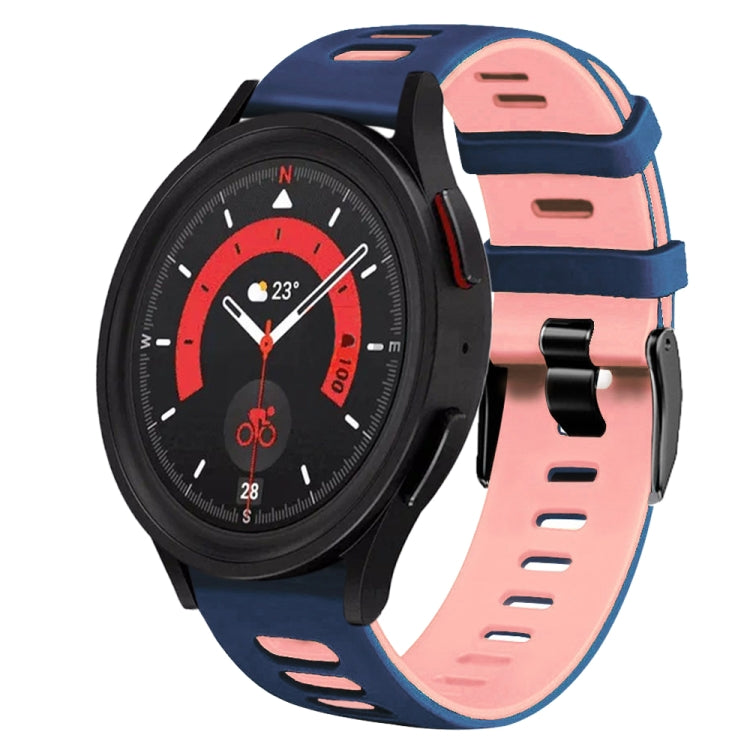 20mm Zweifarb-Silikon-Armband, für Samsung Galaxy Watch 5 40mm, für Samsung Galaxy Watch 5 44mm