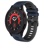 20mm Zweifarb-Silikon-Armband, für Samsung Galaxy Watch 5 40mm, für Samsung Galaxy Watch 5 44mm