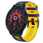 20mm Zweifarb-Silikon-Armband, für Samsung Galaxy Watch 5 40mm, für Samsung Galaxy Watch 5 44mm