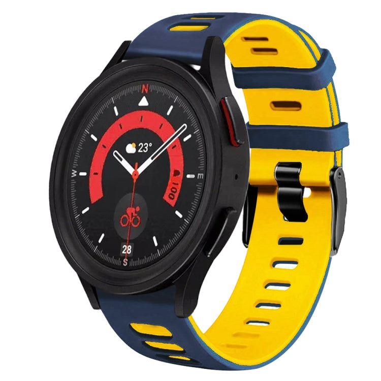 20mm Zweifarb-Silikon-Armband, für Samsung Galaxy Watch 5 40mm, für Samsung Galaxy Watch 5 44mm