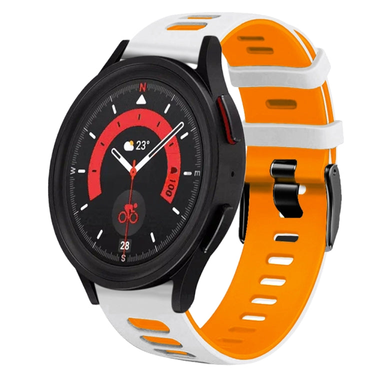 20mm Zweifarb-Silikon-Armband, für Samsung Galaxy Watch 5 40mm, für Samsung Galaxy Watch 5 44mm