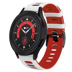 20mm Zweifarb-Silikon-Armband, für Samsung Galaxy Watch 5 40mm, für Samsung Galaxy Watch 5 44mm