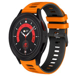 20mm Zweifarb-Silikon-Armband, für Samsung Galaxy Watch 5 40mm, für Samsung Galaxy Watch 5 44mm