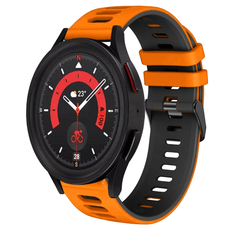 20mm Zweifarb-Silikon-Armband, für Samsung Galaxy Watch 5 40mm, für Samsung Galaxy Watch 5 44mm